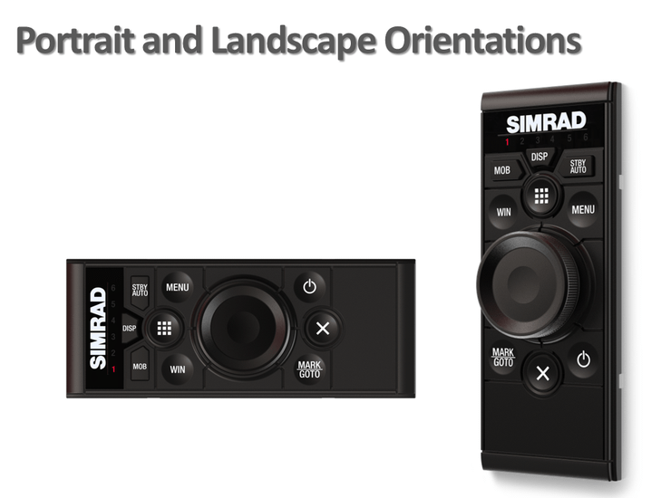Simrad OP50 wired remote controller. (Landscape mount)