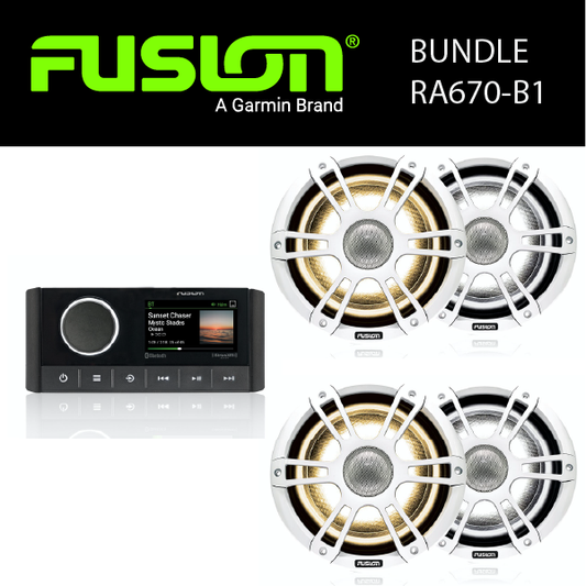 Fusion Marine Audio - MS-RA670 Stereo & Speaker Bundles