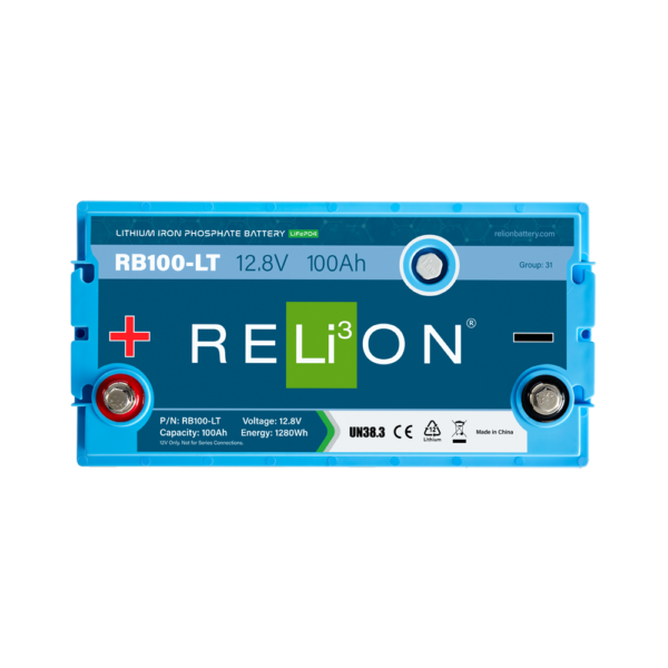 RELiON - RB100-LT - 12.8V 100AH LT LOW TEMPERATURE LIFEPO4, HAZMAT