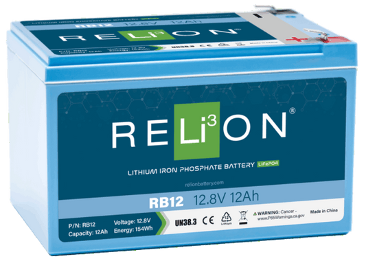 RELiON - RB12 - 12V 12Ah Lithium Battery
