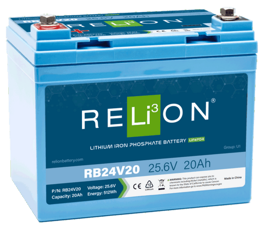 RELiON - RB24V20 - 24V 20Ah LiFePO4 Battery