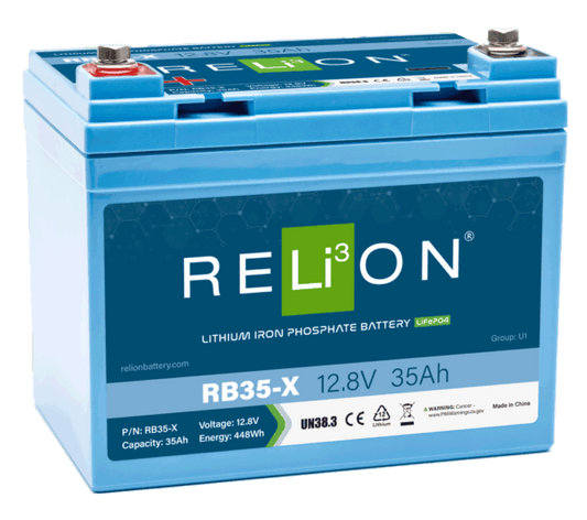 RELiON - RB35-X - 12V 35Ah LiFePO4 Battery