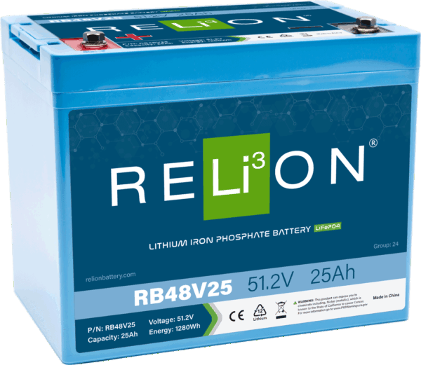 RELiON - RB48V25 - 48V 25Ah LiFePO4 Battery