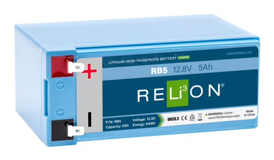 RELiON - RB5 - 12V 5Ah LiFePO4 Battery