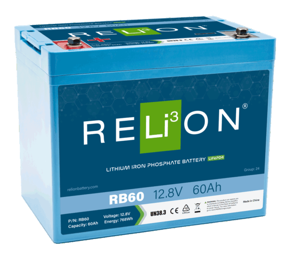 RELiON - RB60 - Lithium Deep Cycle Battery 12V 60Ah Battery