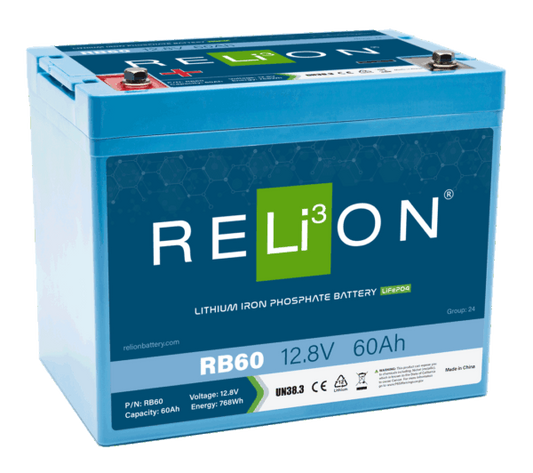 RELiON - RB60 - Lithium Deep Cycle Battery 12V 60Ah Battery