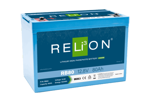 RELiON - RB80 - Lithium Battery 12V 80Ah Battery