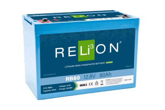 RELiON - RB80 - Lithium Battery 12V 80Ah Battery