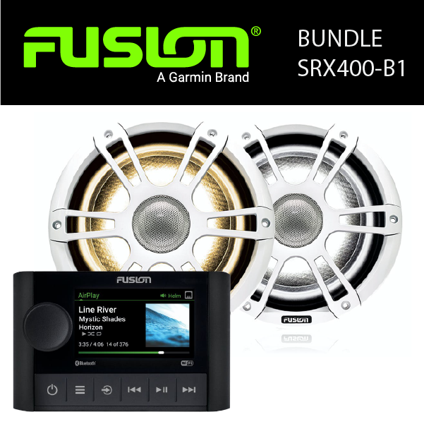 Fusion Marine Audio - MS-SRX400 Stereo & Speaker Bundles