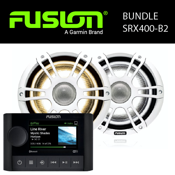Fusion Marine Audio - MS-SRX400 Stereo & Speaker Bundles