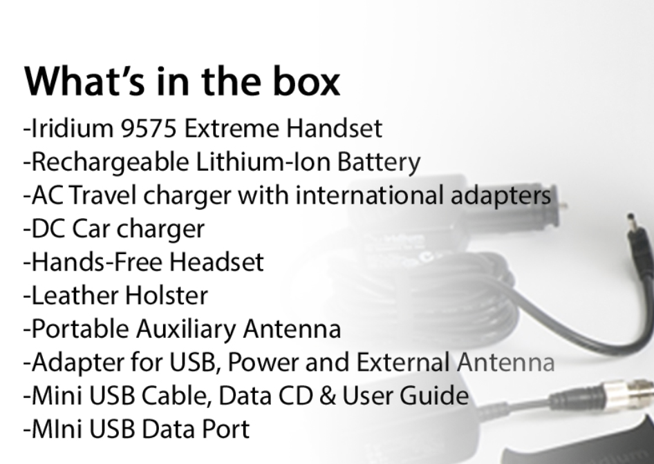 Iridium Extreme - CPKT1101 - Iridium 9575 Extreme Satellite Phone