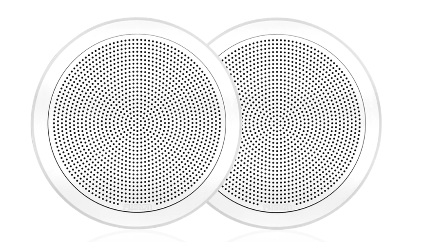 Fusion - FM Series 7.7" 200 Watt Flush Mount Round Marine Speakers - FM-F77RW / 010-02300-00 (White)