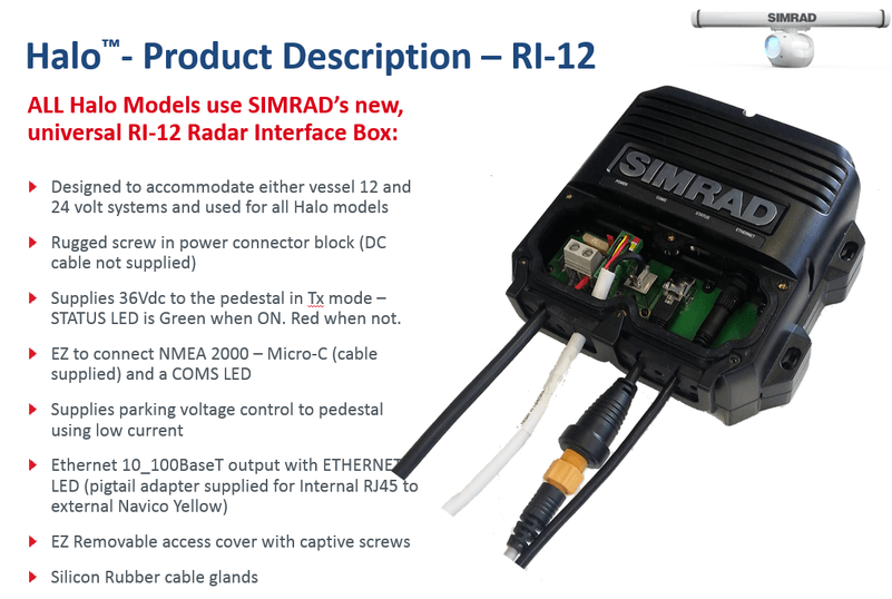 Simrad HALO-3/4/6 Pulse Compression Radar. – OBMG Online