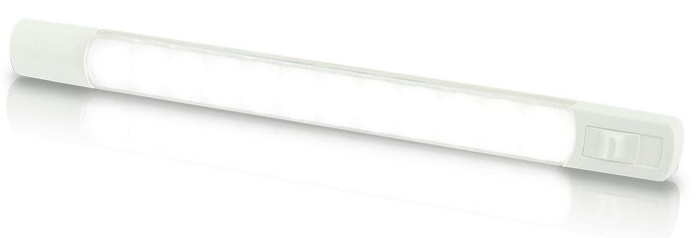 Hella Marine-2JA 958 123-407-LED SURFACE MOUNT SWITCHED STRIP LAMP SINGLE COLOUR  24V WHITE BULK